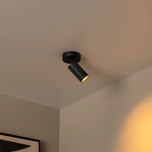Lucide CLUBS - Deckenstrahler - 1xGU10 - Schwarz - Atmosphäre 1